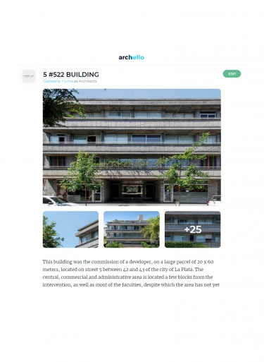 ARCHELLO | Edificio 5 #522 | año 2019