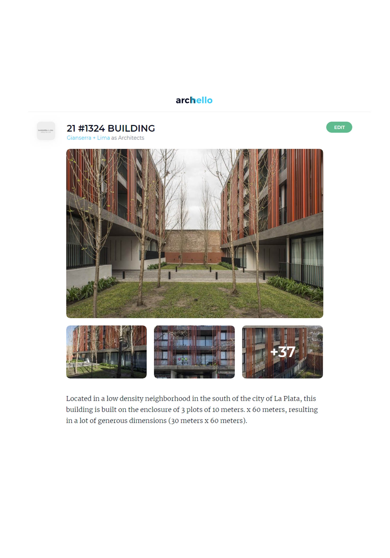 ARCHELLO | Edificio 21 #1324 | año 2019