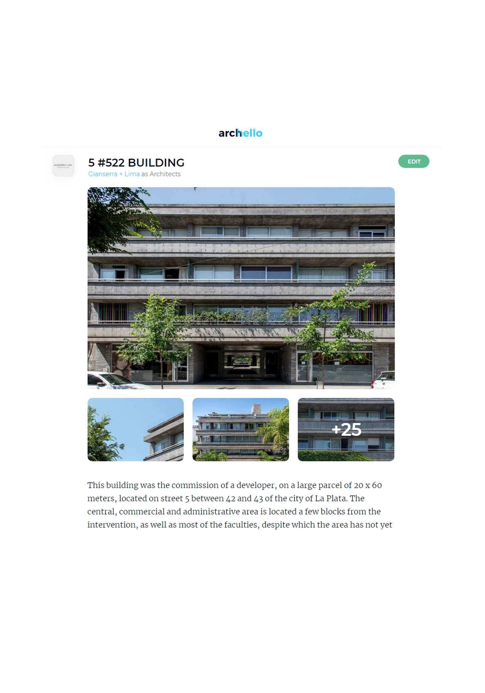 ARCHELLO | Edificio 5 #522 | año 2019