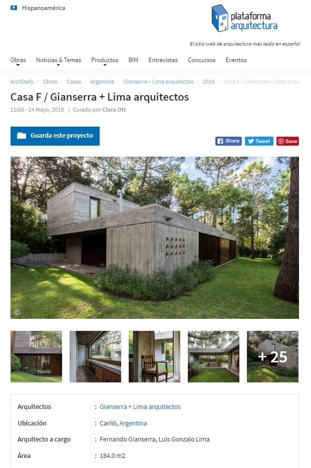 PLATAFORMA ARQUITECTURA | Casa F | 2019