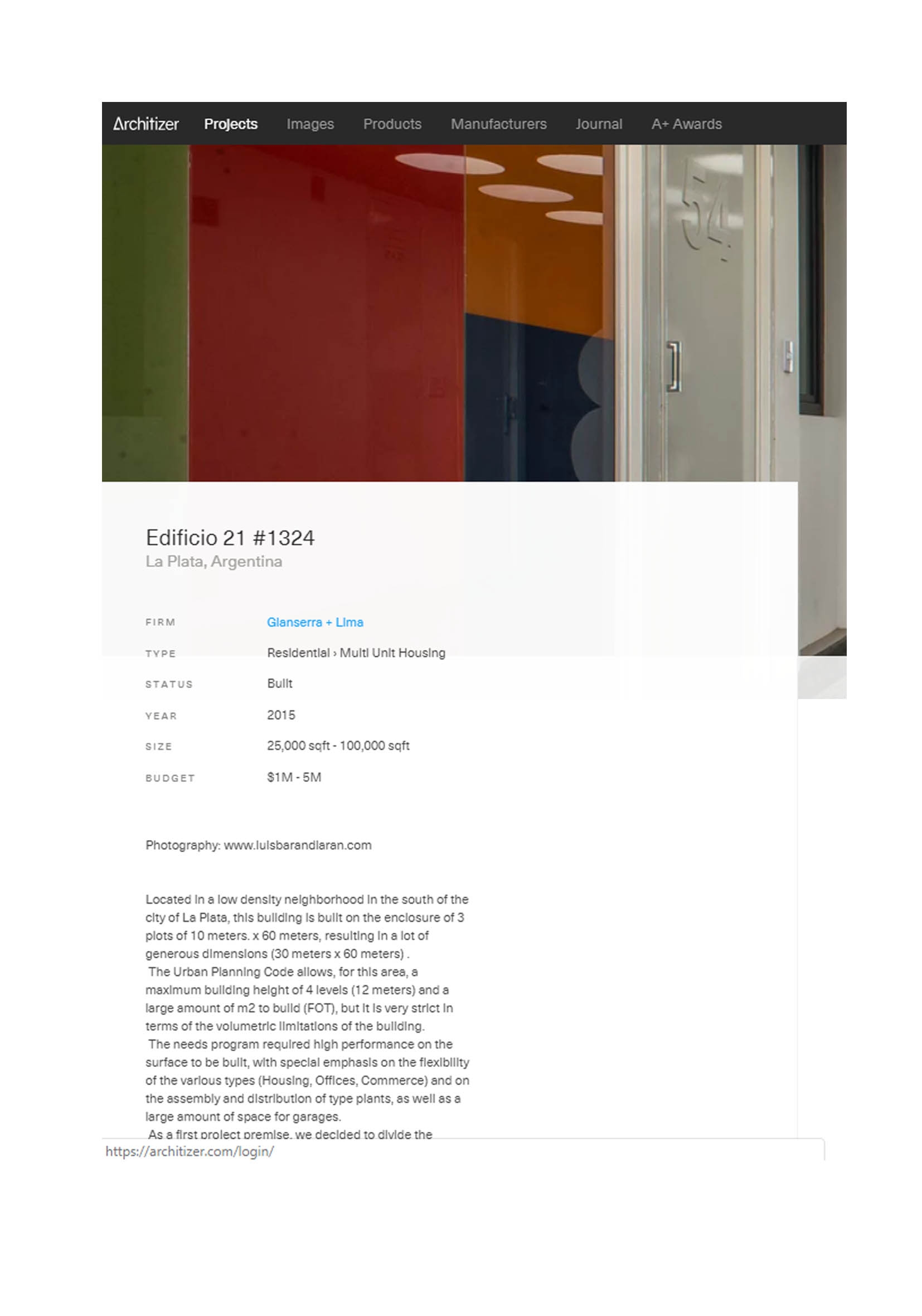 ARCHITIZER | Edificio 21 #1324 | 2019
